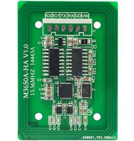 وحدة قارئ بطاقات IC RFID عالية التردد بدون تماس S50 قراءة وكتابة المنفذ التسلسلي التعريفي RS232 TTL