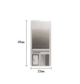 علامة إلكترونية UHF rfid لسوبر ماركت التجزئة الجديد بدون طيار مع غراء نصف خلفي من الورق الاصطناعي PP
