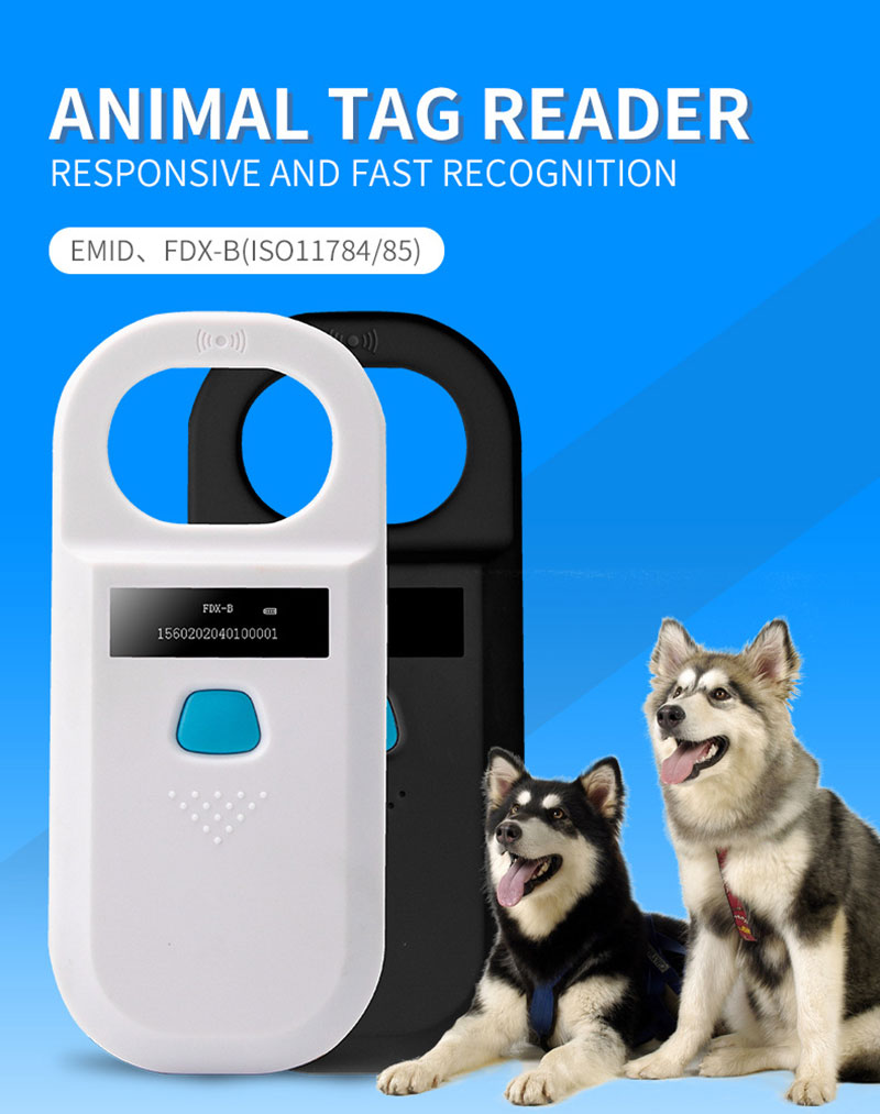 Portable Small Handheld 134.2Khz Rfid Animal ID Reader