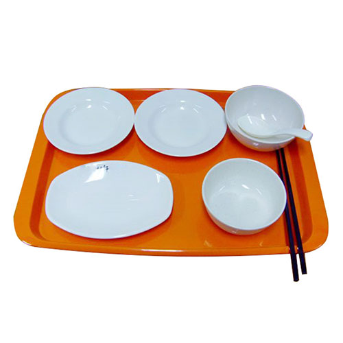 Melamine material high temperature resistant smart RFID tableware