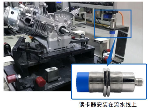 Precision industrial reader RS232 Modbus RTU automatic assembly line RFID code carrier read-write head 6