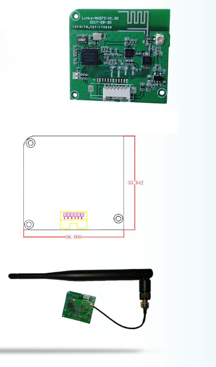 RFID active read-write module 2.45G active read-write module handheld RFID module