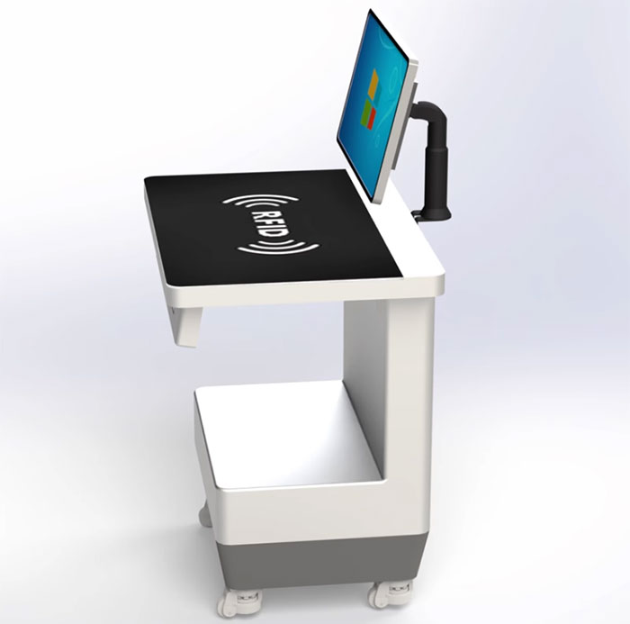 RFID vertical workstation self-service borrowing and returning machine self-service terminal UHF vertical reading and settlement platform manufacturer 6