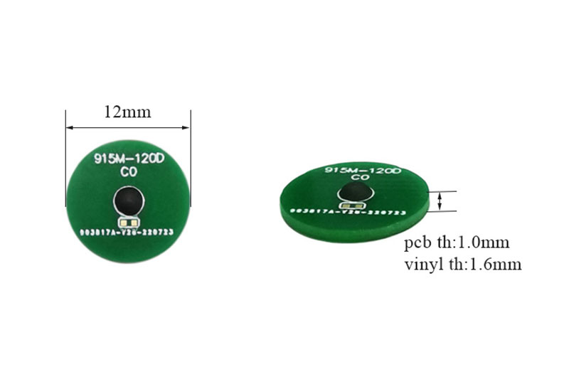 12mm high temperature resistant UHF tag PCB material RFID electronic tag protocol ISO/IEC18000-6